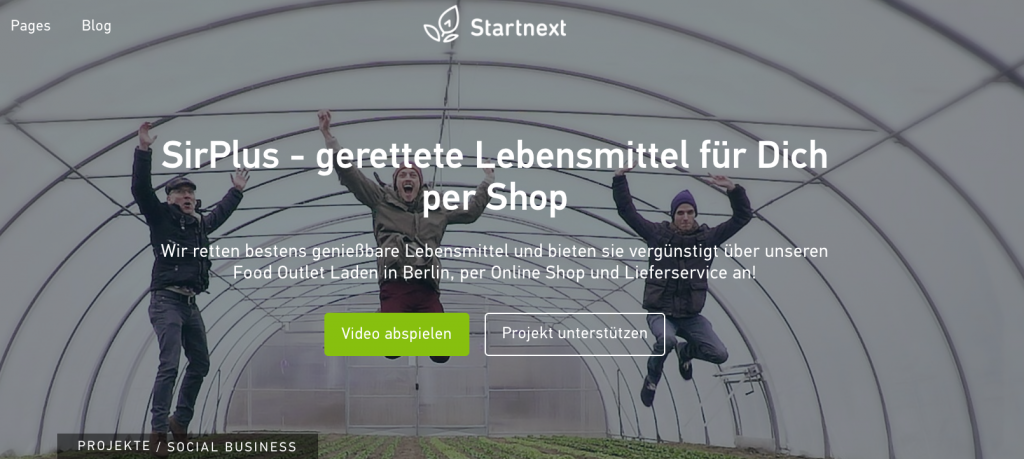 Startnext Crowdfunding SirPlus Project